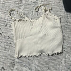 white spaghetti strap -  s